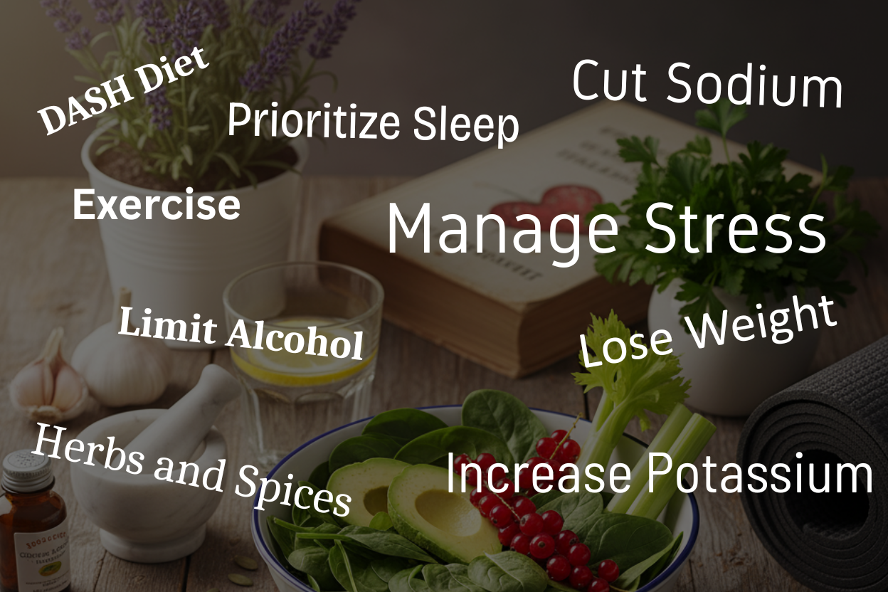image of home based used items and text on image related to home based Proven Remedies for lower blood pressure.