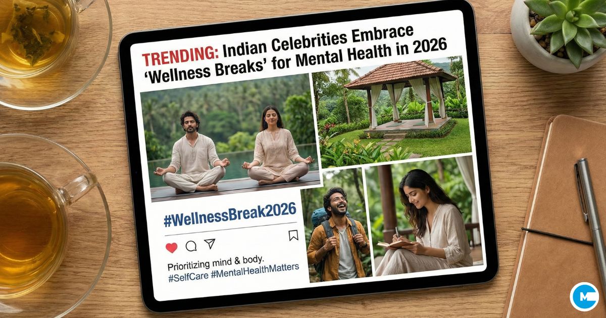 Indian celebrities mental health wellness break trend 2026